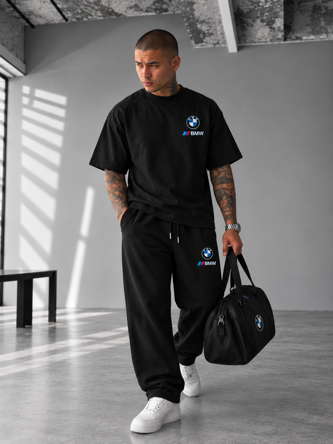 BMW Motorsport Black Streetwear Set