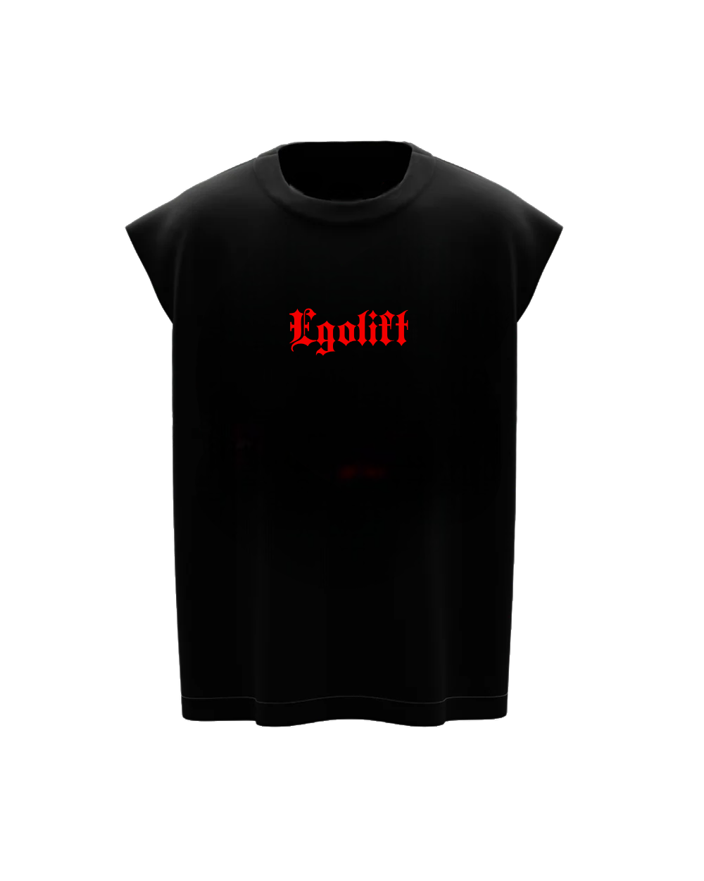 RED SKELETON BOXY VEST